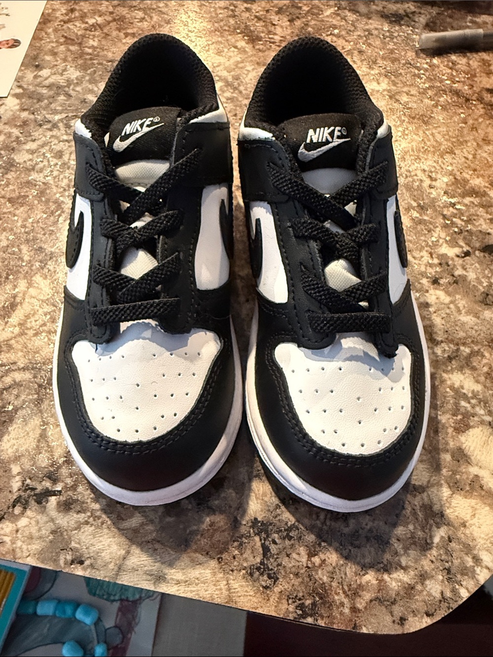 Nike Dunk Low "Panda" (White/Black) 
Toddler Size 10